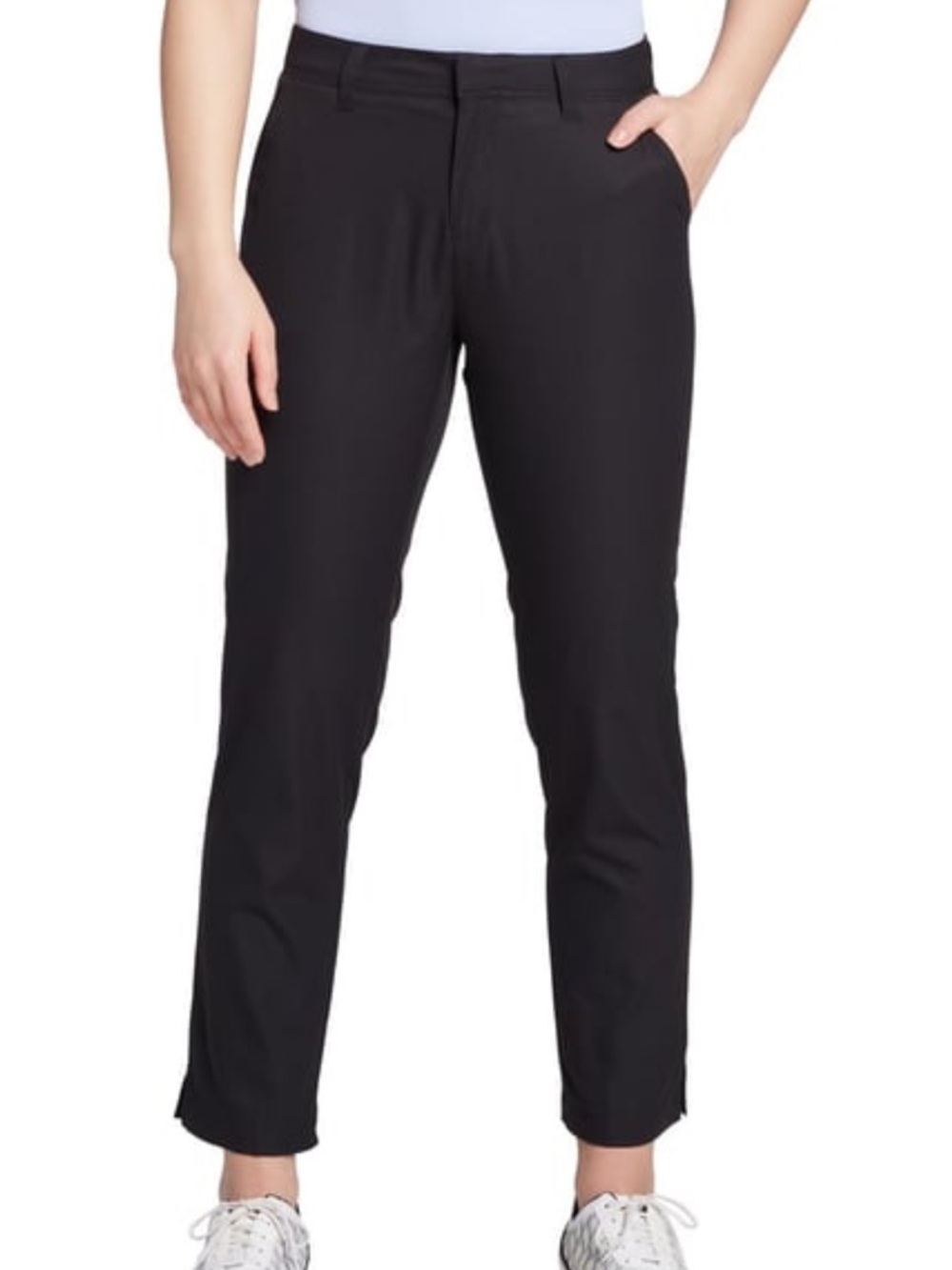 LADY HAGAN WOMENS GOLF PANTS Black Ankle  with Pockets Size 10